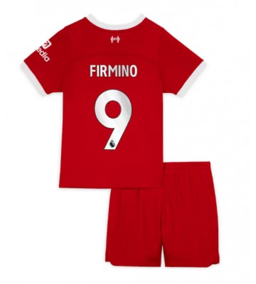 Liverpool Roberto Firmino #9 Hjemmedraktsett Barn 2023-24 Kortermet (+ Korte bukser)